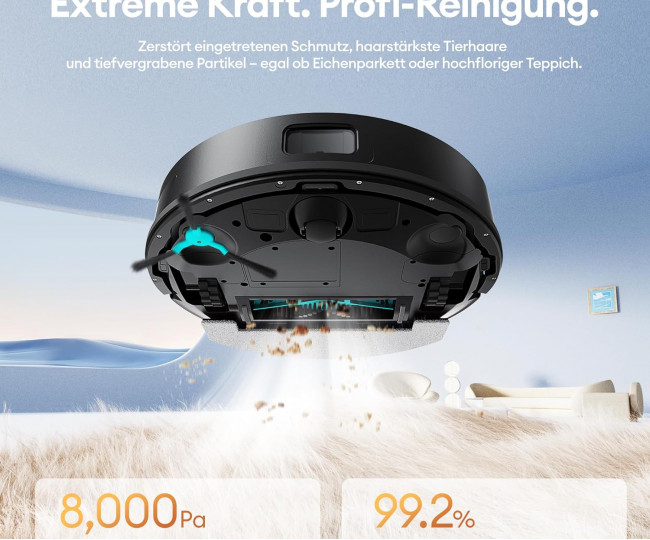 Робот-пилосос Ultenic T20 Pro з функцією миття підлоги